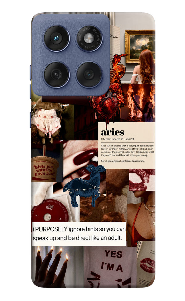 Zodiac Aries Moto Edge 60 Fusion Hard Case Back Cover by Casekaro