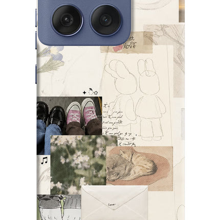Soft Aesthetic Moto Edge 60 Fusion Hard Case Back Cover by Casekaro