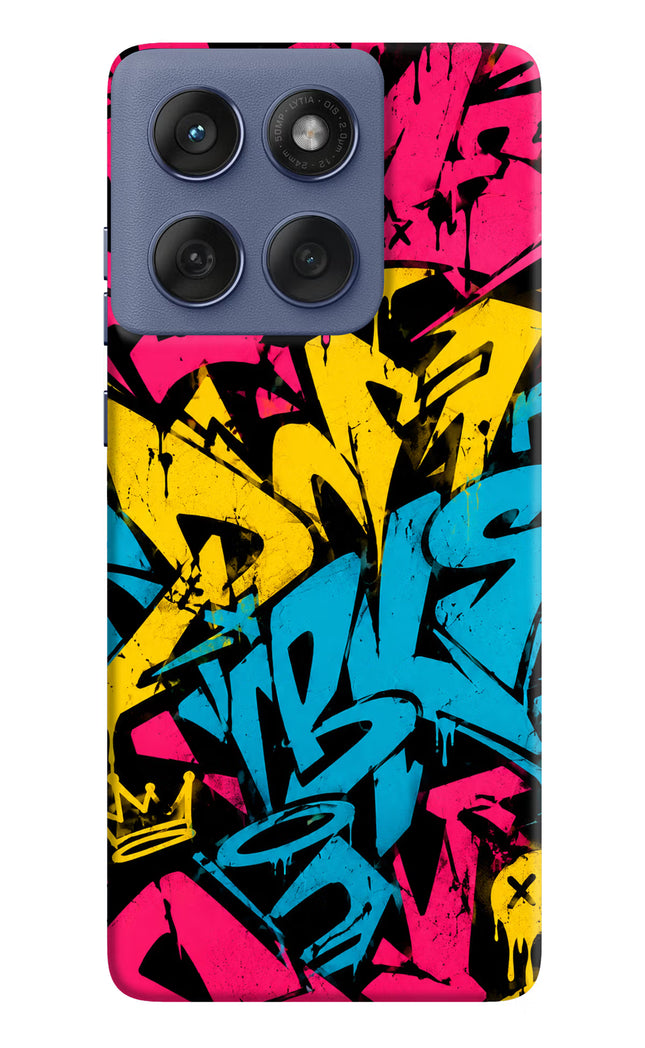 Graffiti Vibe Moto Edge 60 Fusion Hard Case Back Cover by Casekaro