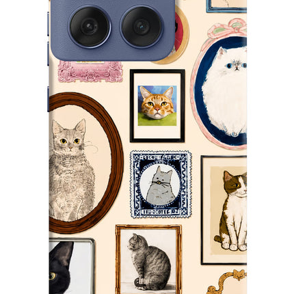 Mirror Cats Moto Edge 60 Fusion Hard Case Back Cover by Casekaro