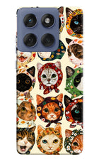 Cool Cat Moto Edge 60 Fusion Hard Case Back Cover by Casekaro