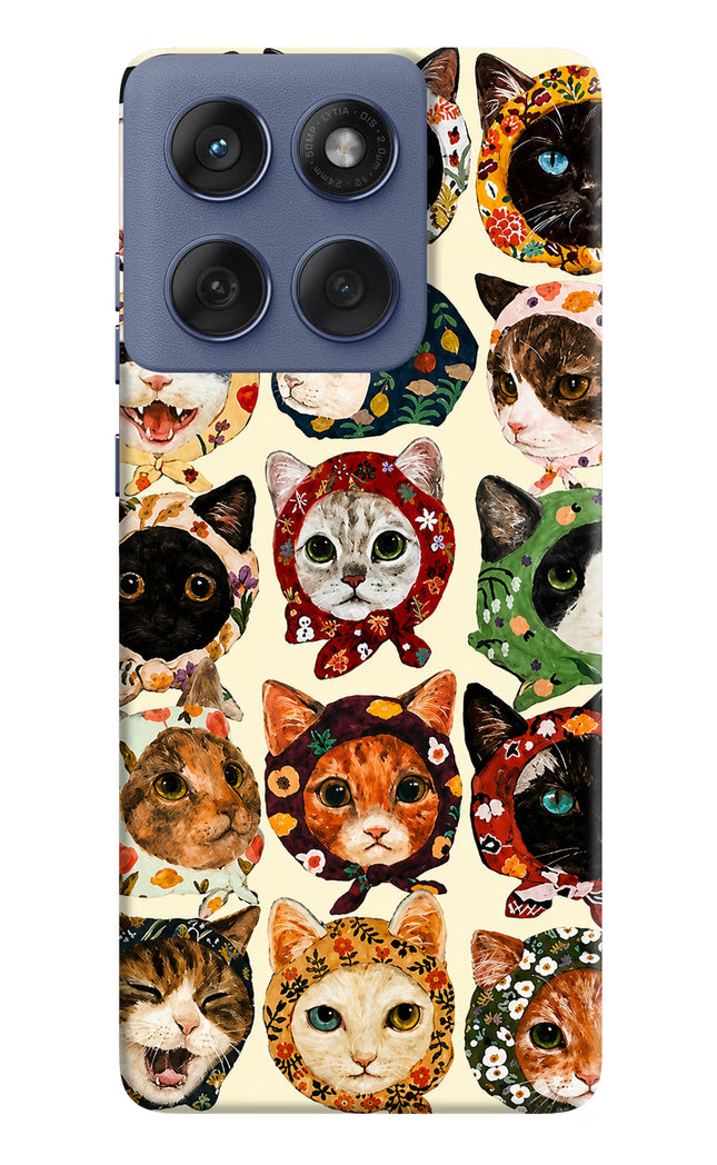 Cool Cat Moto Edge 60 Fusion Hard Case Back Cover by Casekaro