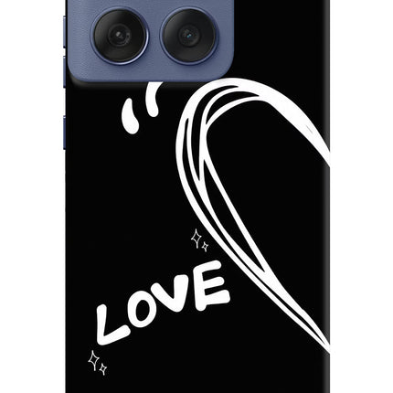 Love Line Moto Edge 60 Fusion Hard Case Back Cover by Casekaro
