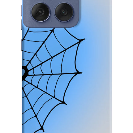 Blue Web Moto Edge 60 Fusion Hard Case Back Cover by Casekaro
