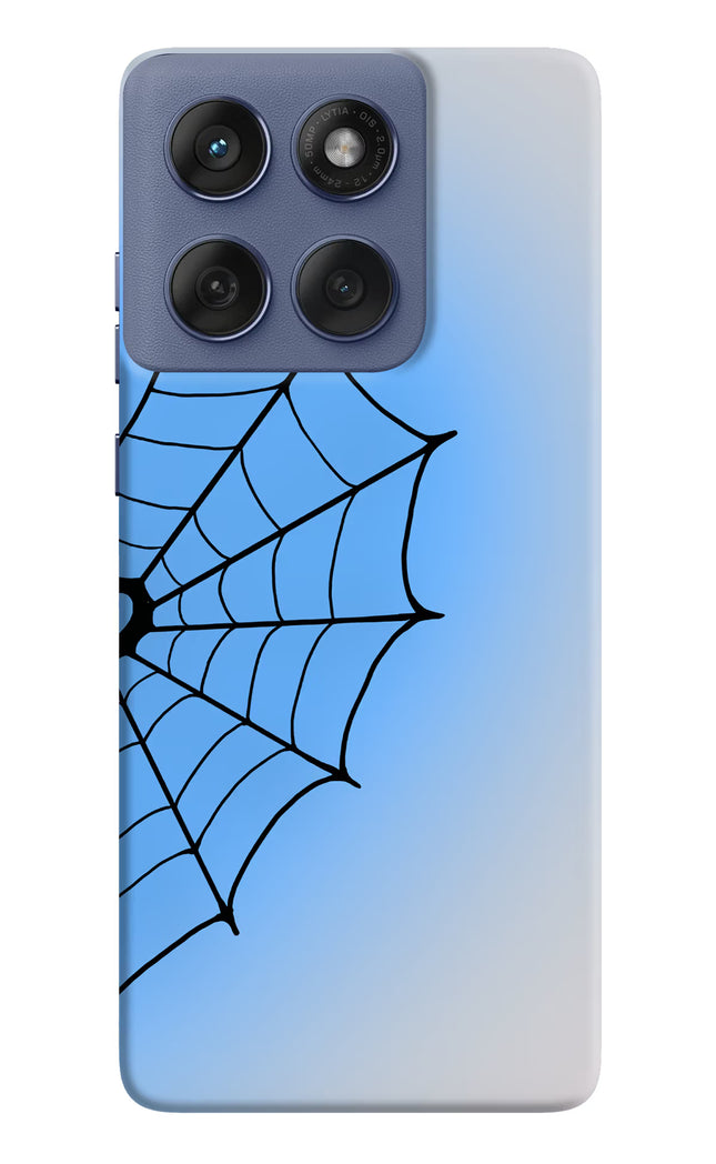 Blue Web Moto Edge 60 Fusion Hard Case Back Cover by Casekaro