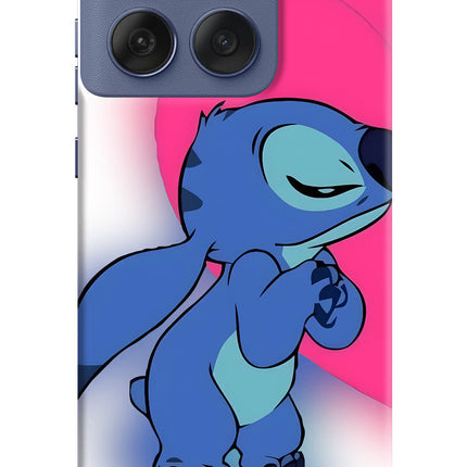 Stitch Hug Moto Edge 60 Fusion Hard Case Back Cover by Casekaro