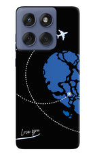 Love Orbit Moto Edge 60 Fusion Hard Case Back Cover by Casekaro