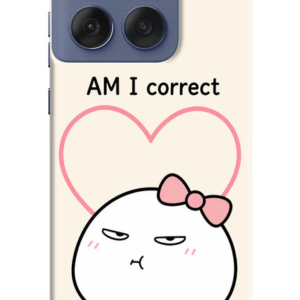 Always Right Moto Edge 60 Fusion Hard Case Back Cover by Casekaro