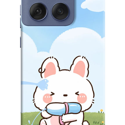 Bunny Treat Moto Edge 60 Fusion Hard Case Back Cover by Casekaro