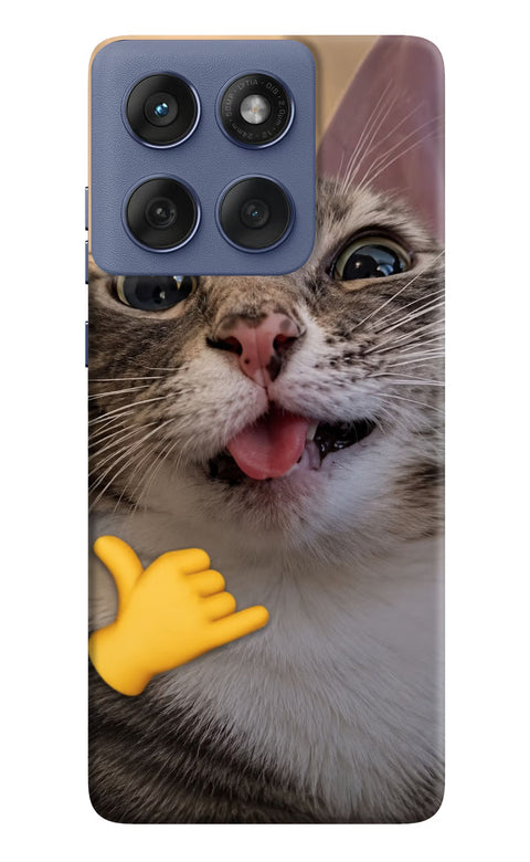 Silly Cat Call Moto Edge 60 Fusion Back Cover