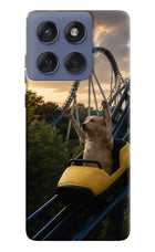 Rollercoaster Dog Moto Edge 60 Fusion Hard Case Back Cover by Casekaro