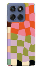 Wavy Grid Moto Edge 60 Fusion Hard Case Back Cover by Casekaro