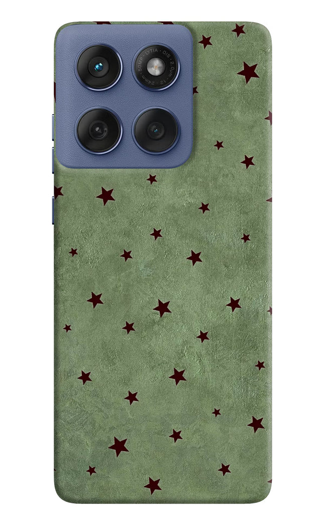 Green Stars Moto Edge 60 Fusion Hard Case Back Cover by Casekaro