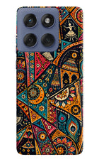 Folk Print Moto Edge 60 Fusion Hard Case Back Cover by Casekaro