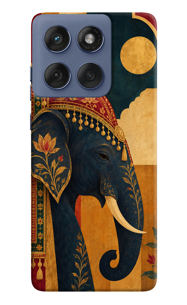 Royal Elephant Moto Edge 60 Fusion Hard Case Back Cover by Casekaro
