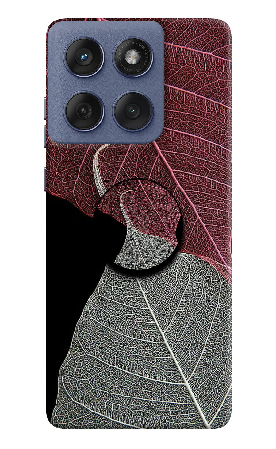 Leaf Pattern Moto Edge 60 Fusion Pop Case, Hard case