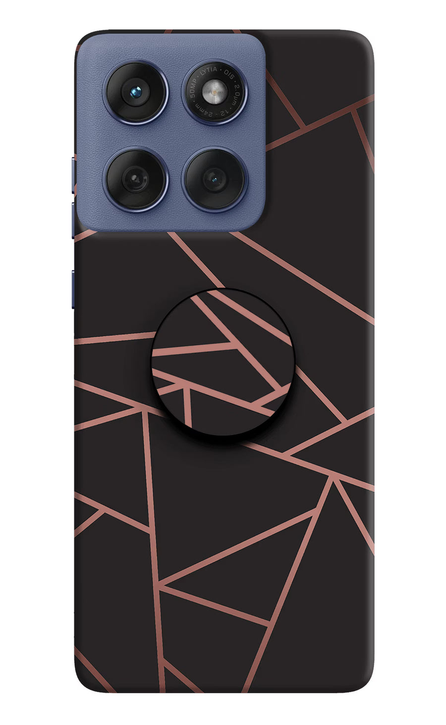 Geometric Pattern Moto Edge 60 Fusion Pop Case, Hard case