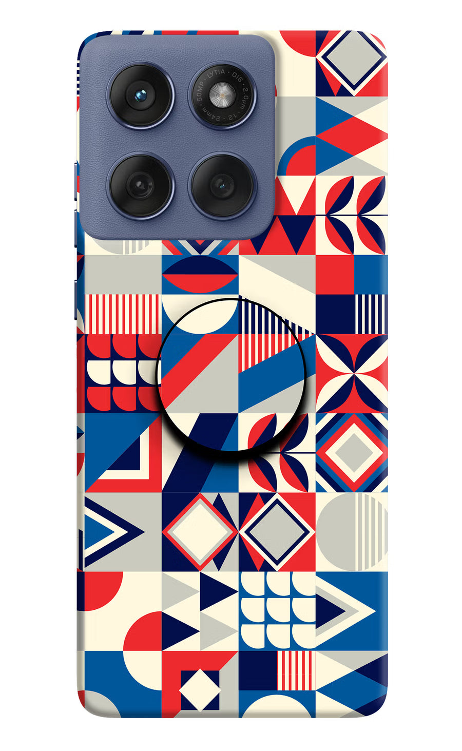 Colorful Pattern Moto Edge 60 Fusion Pop Case, Hard case