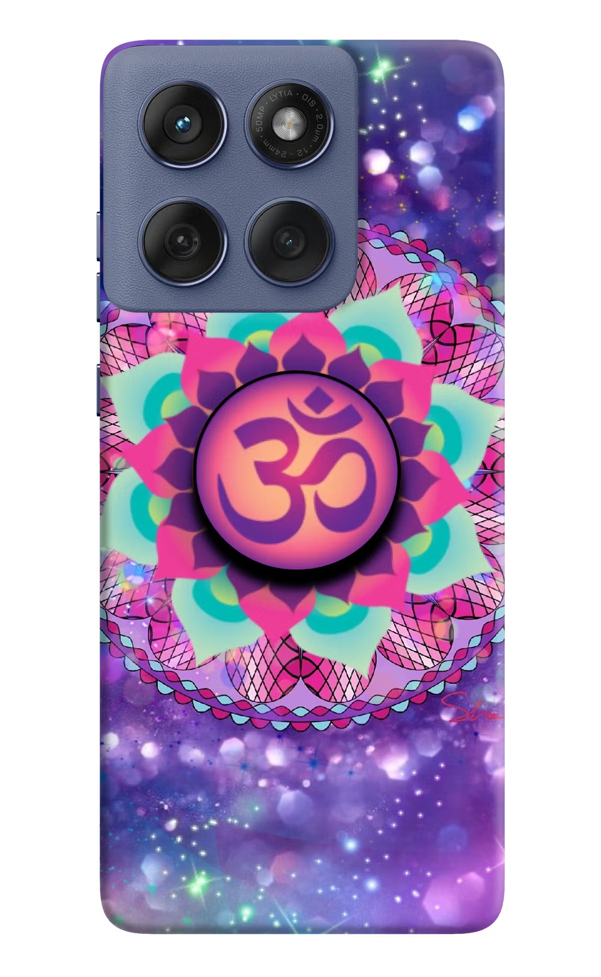 Om Purple Moto Edge 60 Fusion Pop Case by Casekaro