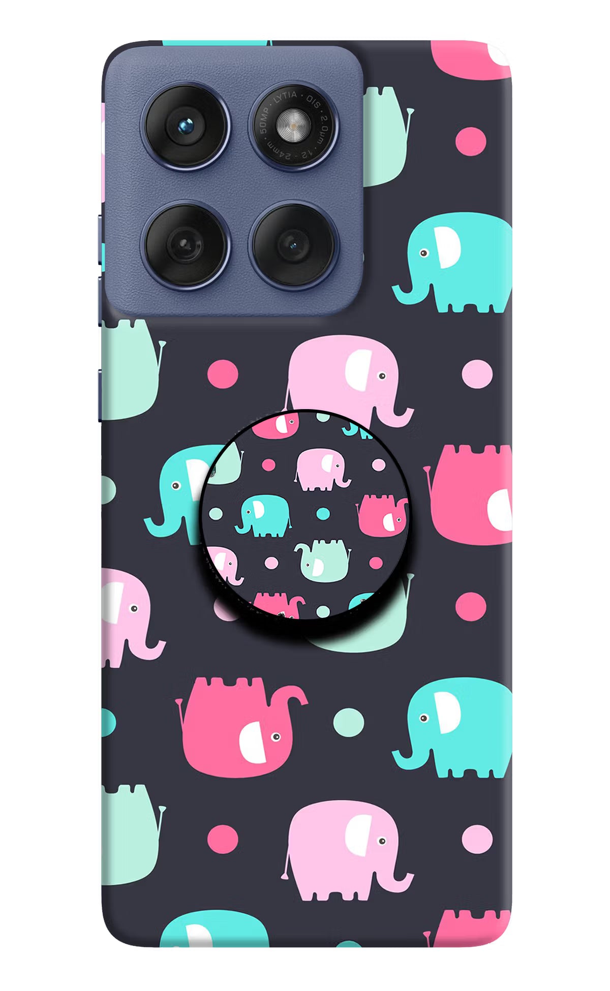 Baby Elephants Moto Edge 60 Fusion Pop Case by Casekaro