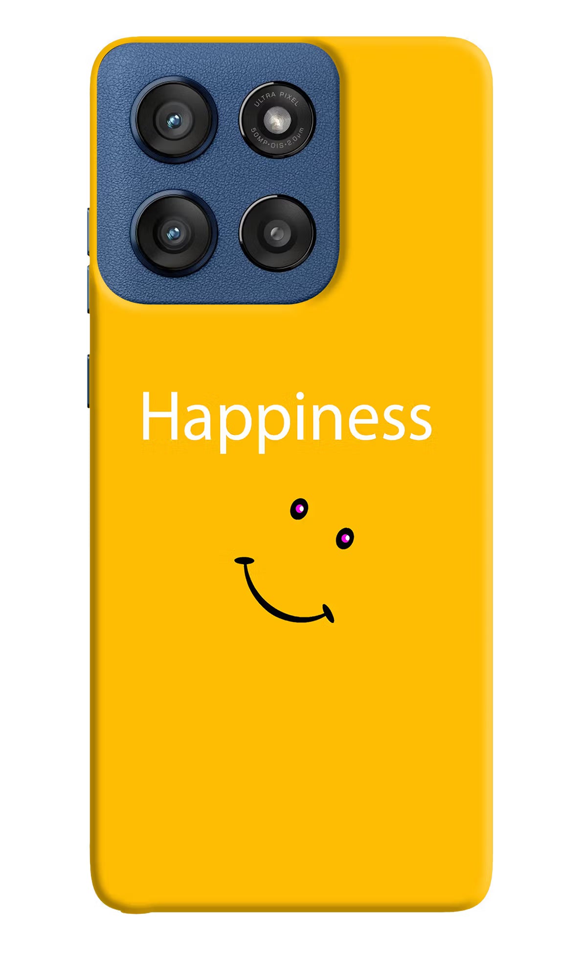 Happiness With Smiley Moto Edge 60 Stylus Hard Case Back Cover by Casekaro