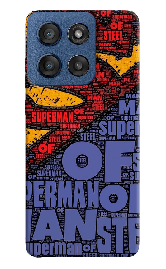 Superman Moto Edge 60 Stylus Hard Case Back Cover by Casekaro