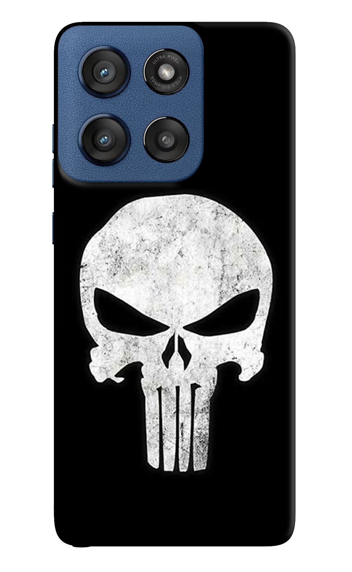 Punisher Skull Moto Edge 60 Stylus Hard Case Back Cover by Casekaro