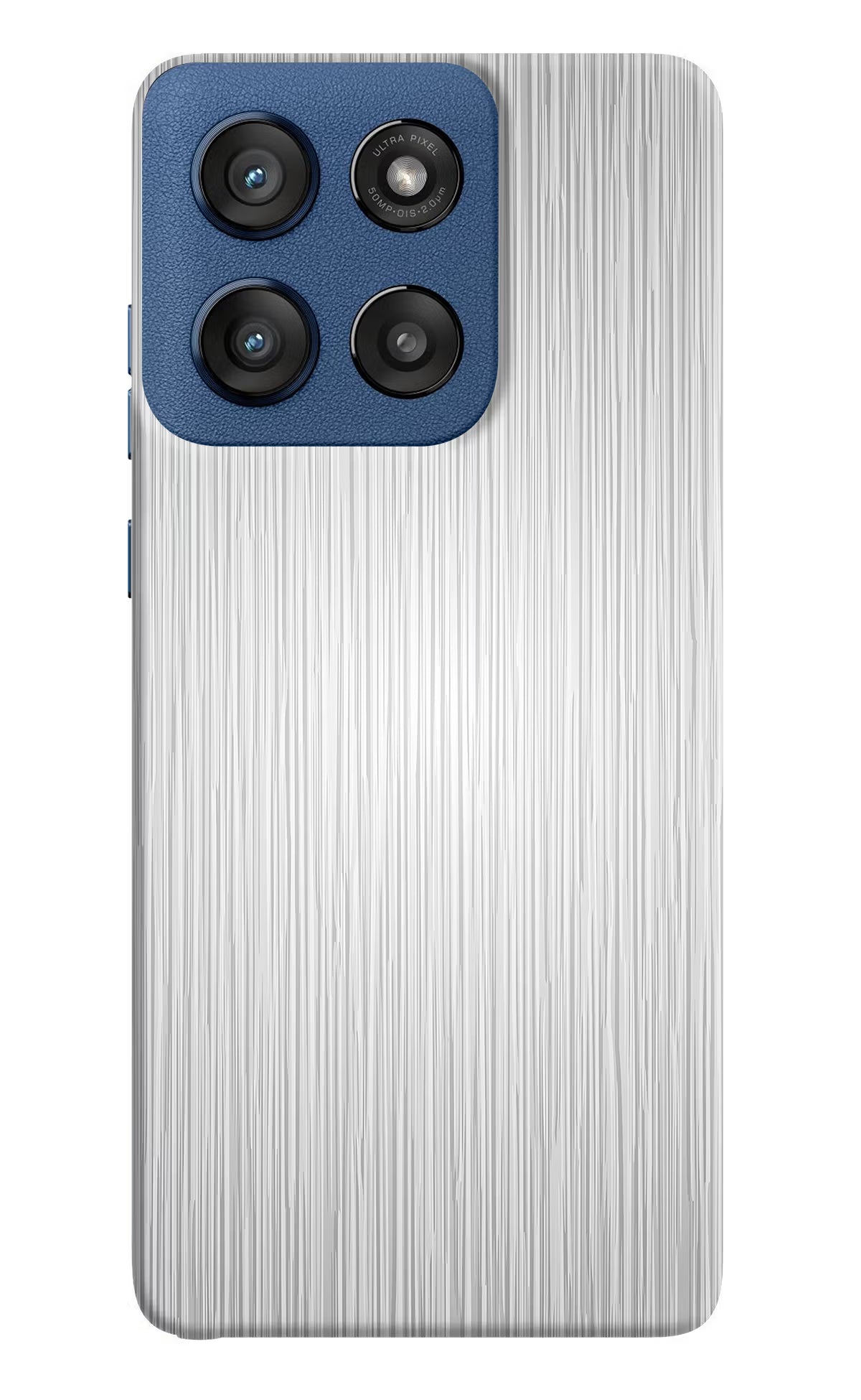 Wooden Grey Texture Moto Edge 60 Stylus Hard Case Back Cover by Casekaro