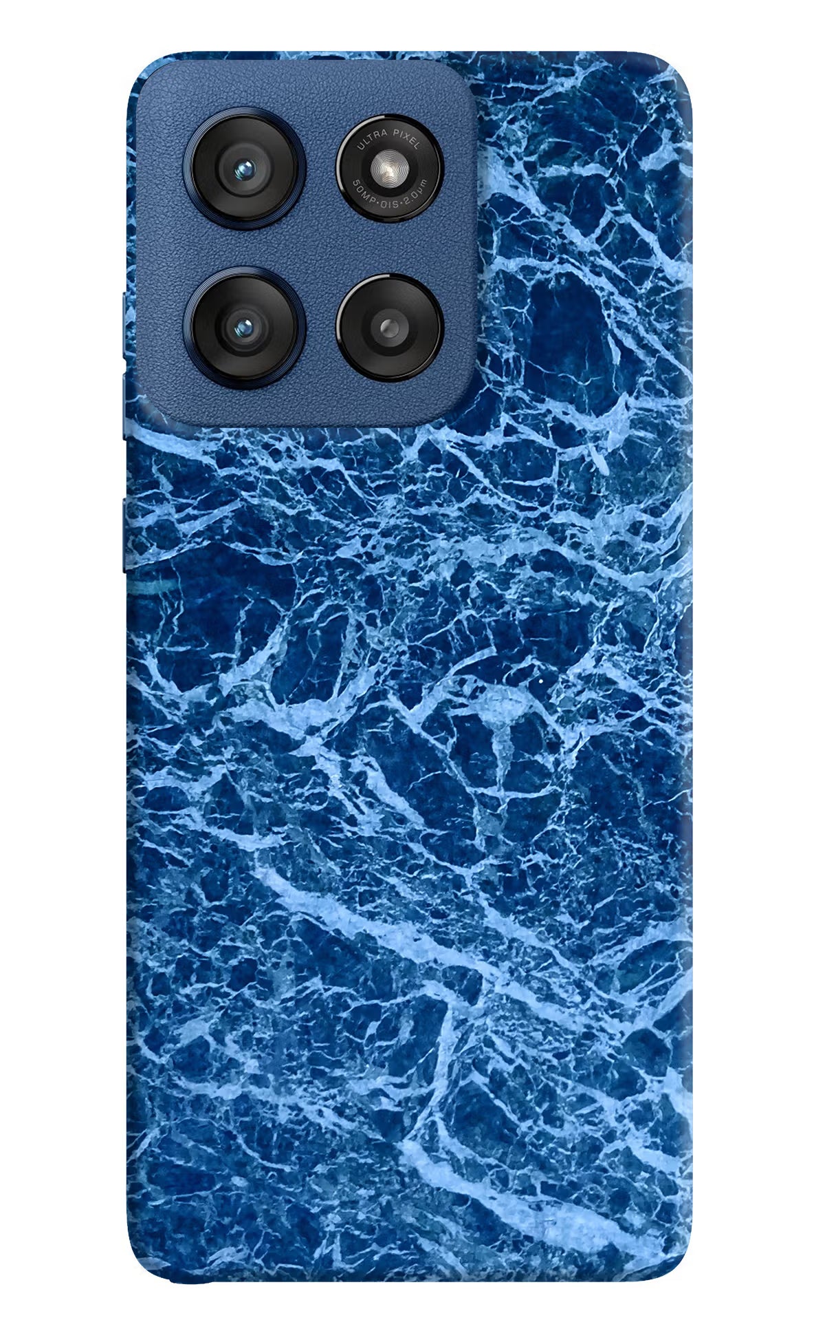 Blue Marble Moto Edge 60 Stylus Hard Case Back Cover by Casekaro