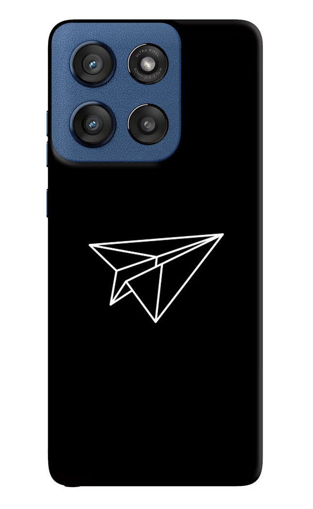 Paper Plane White Moto Edge 60 Stylus Hard Case Back Cover by Casekaro