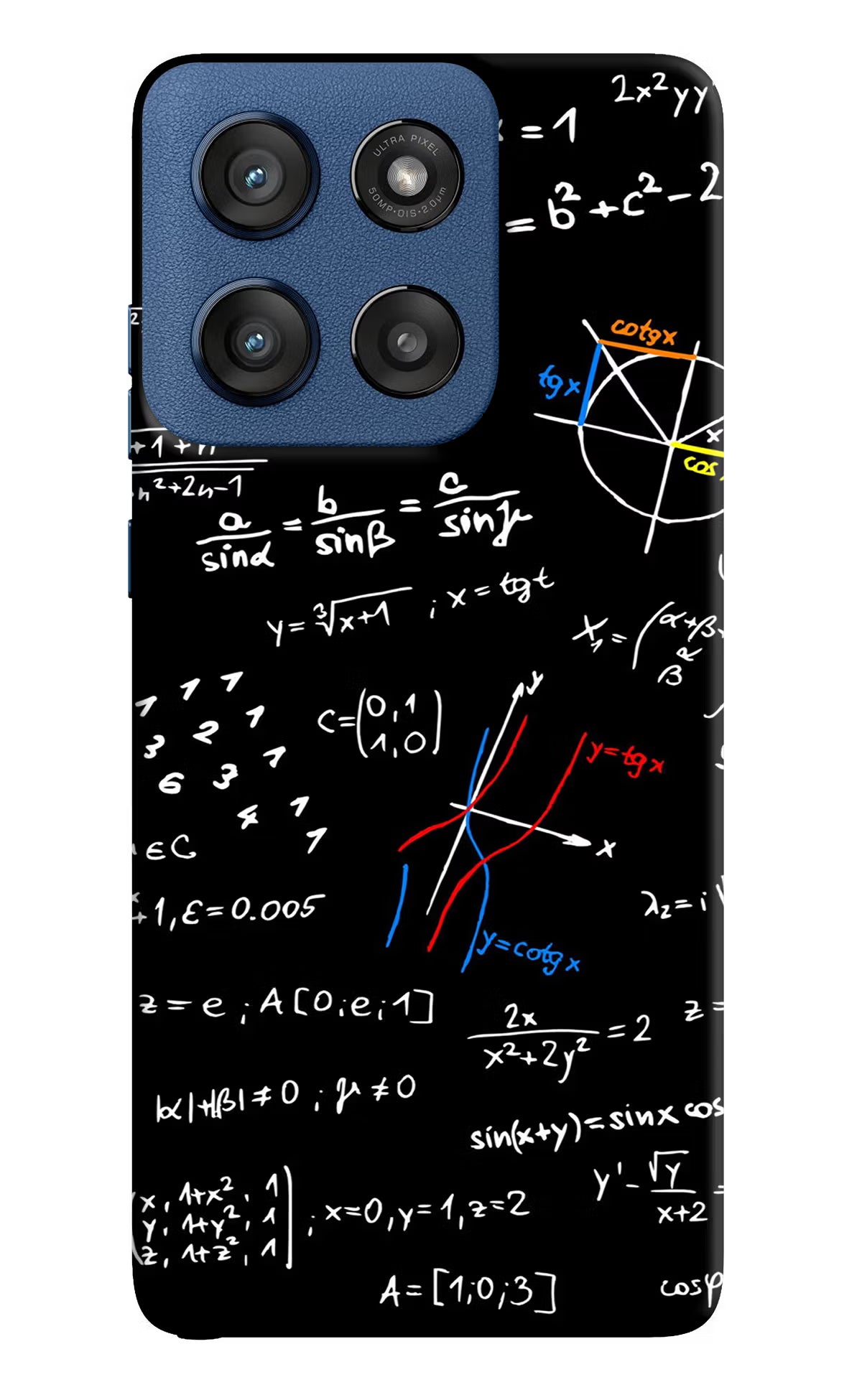 Mathematics Formula Moto Edge 60 Stylus Hard Case Back Cover by Casekaro