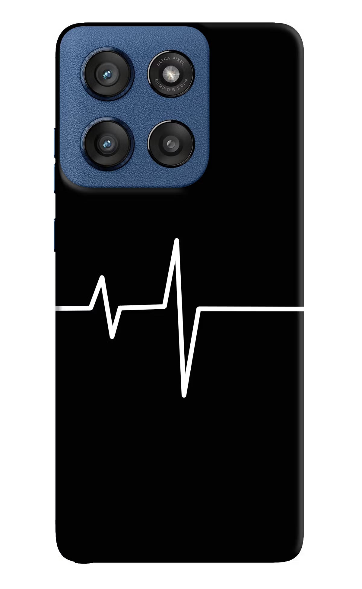 Heart Beats Moto Edge 60 Stylus Hard Case Back Cover by Casekaro