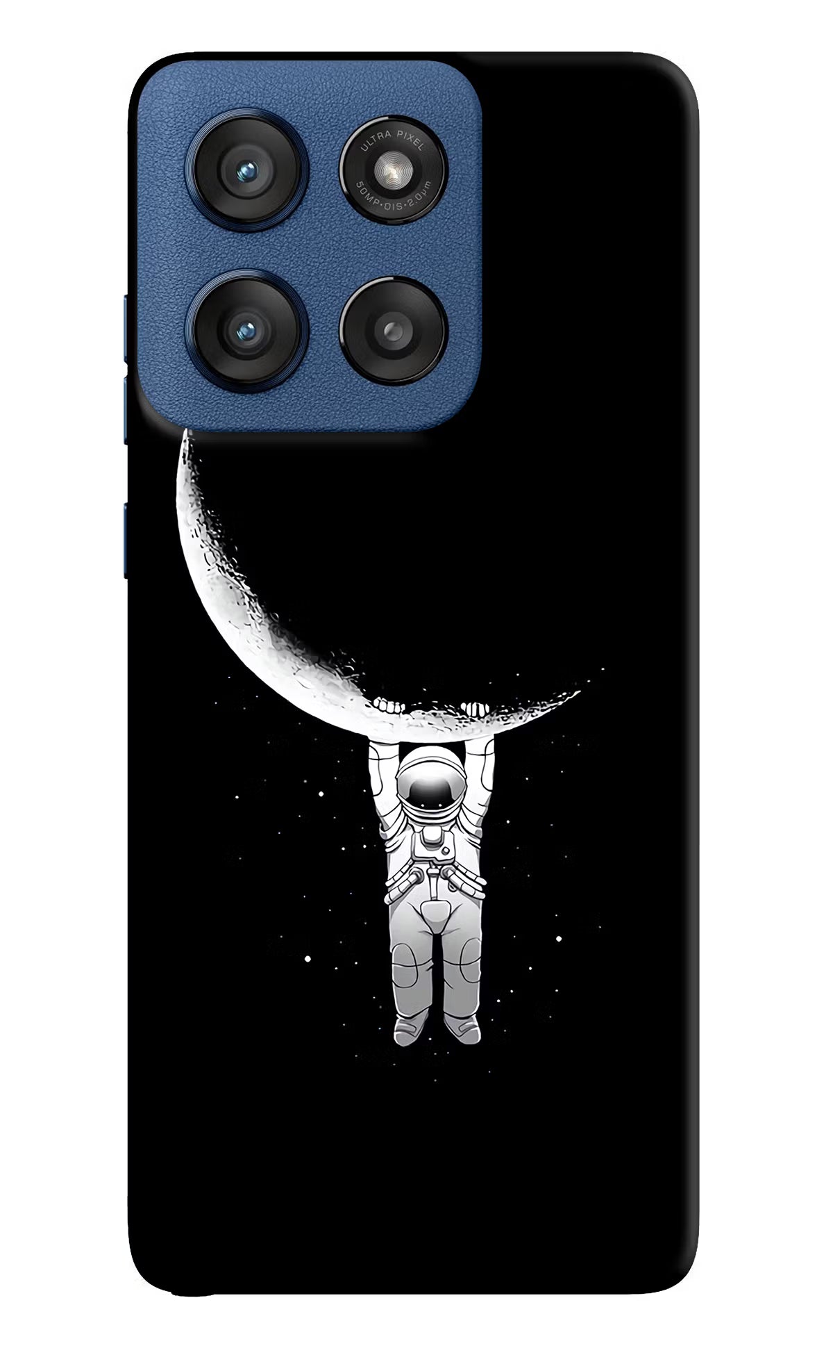 Moon Space Moto Edge 60 Stylus Hard Case Back Cover by Casekaro