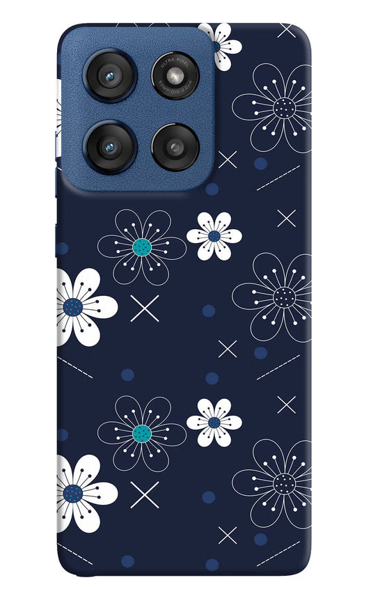 Flowers Moto Edge 60 Stylus Hard Case Back Cover by Casekaro