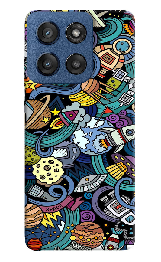 Space Abstract Moto Edge 60 Stylus Hard Case Back Cover by Casekaro