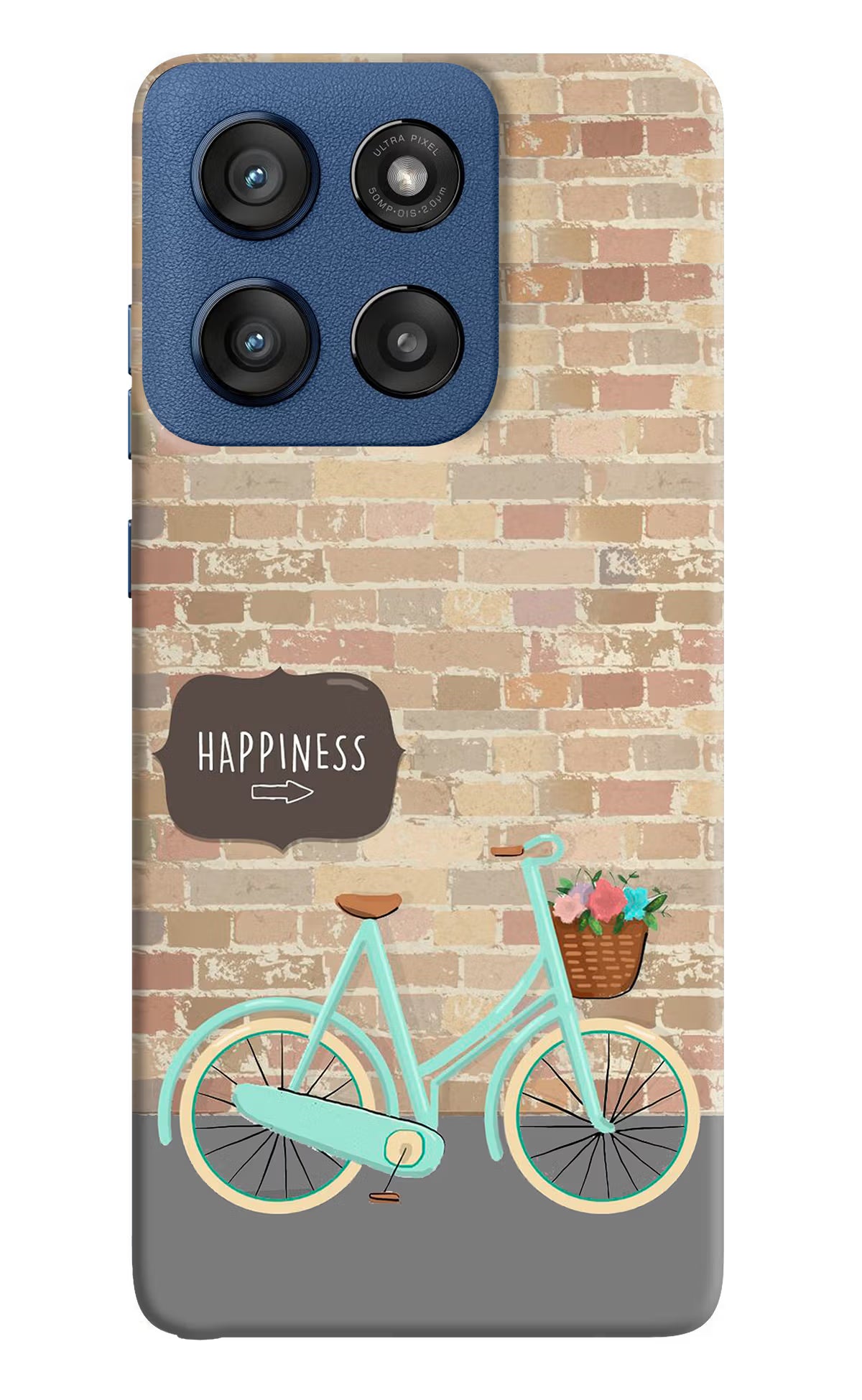 Happiness Artwork Moto Edge 60 Stylus Hard Case Back Cover by Casekaro