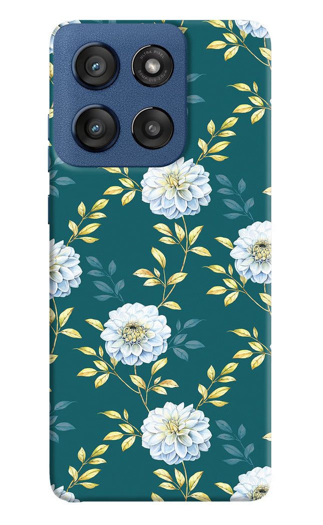 Flowers Moto Edge 60 Stylus Hard Case Back Cover by Casekaro
