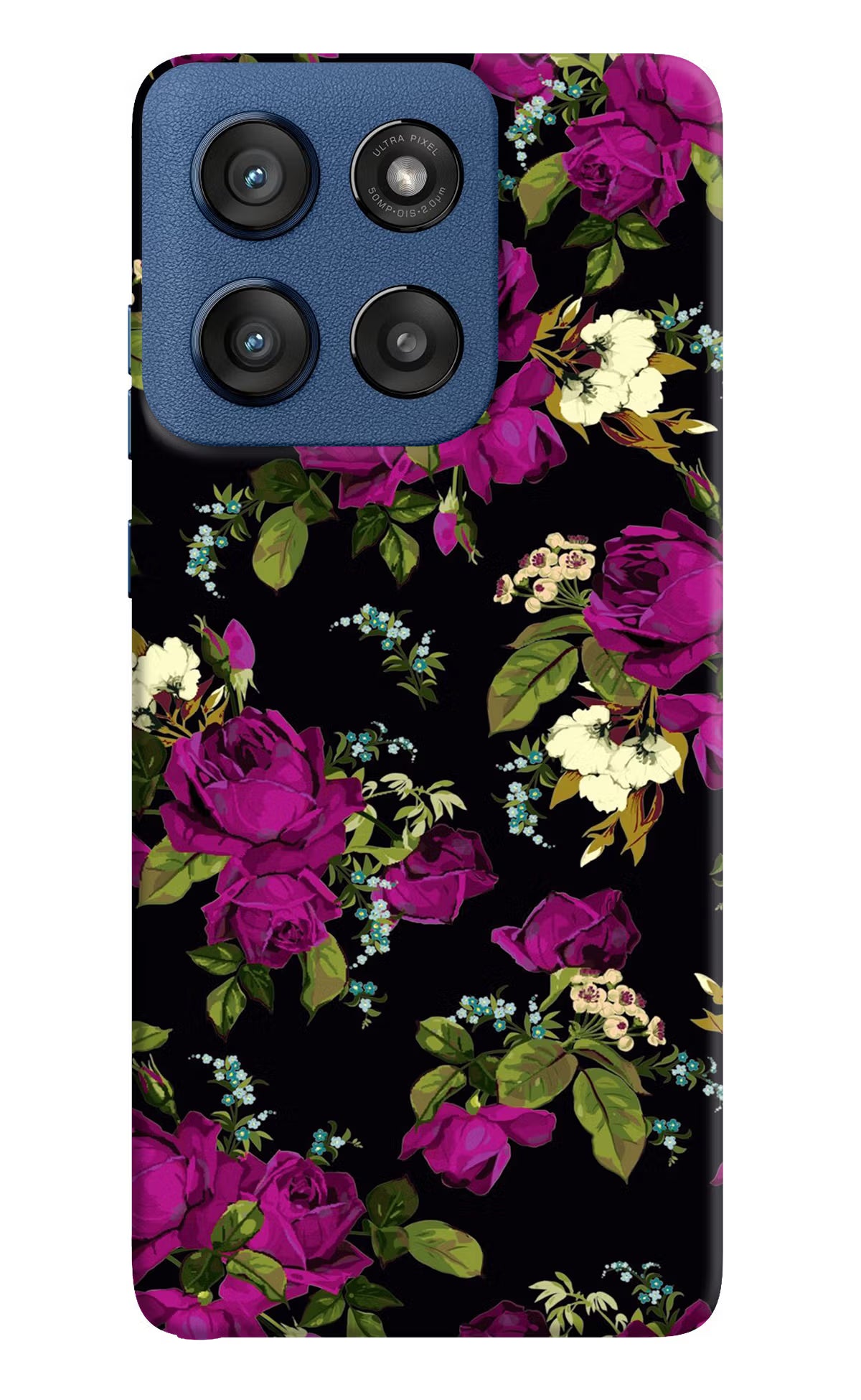 Flowers Moto Edge 60 Stylus Hard Case Back Cover by Casekaro