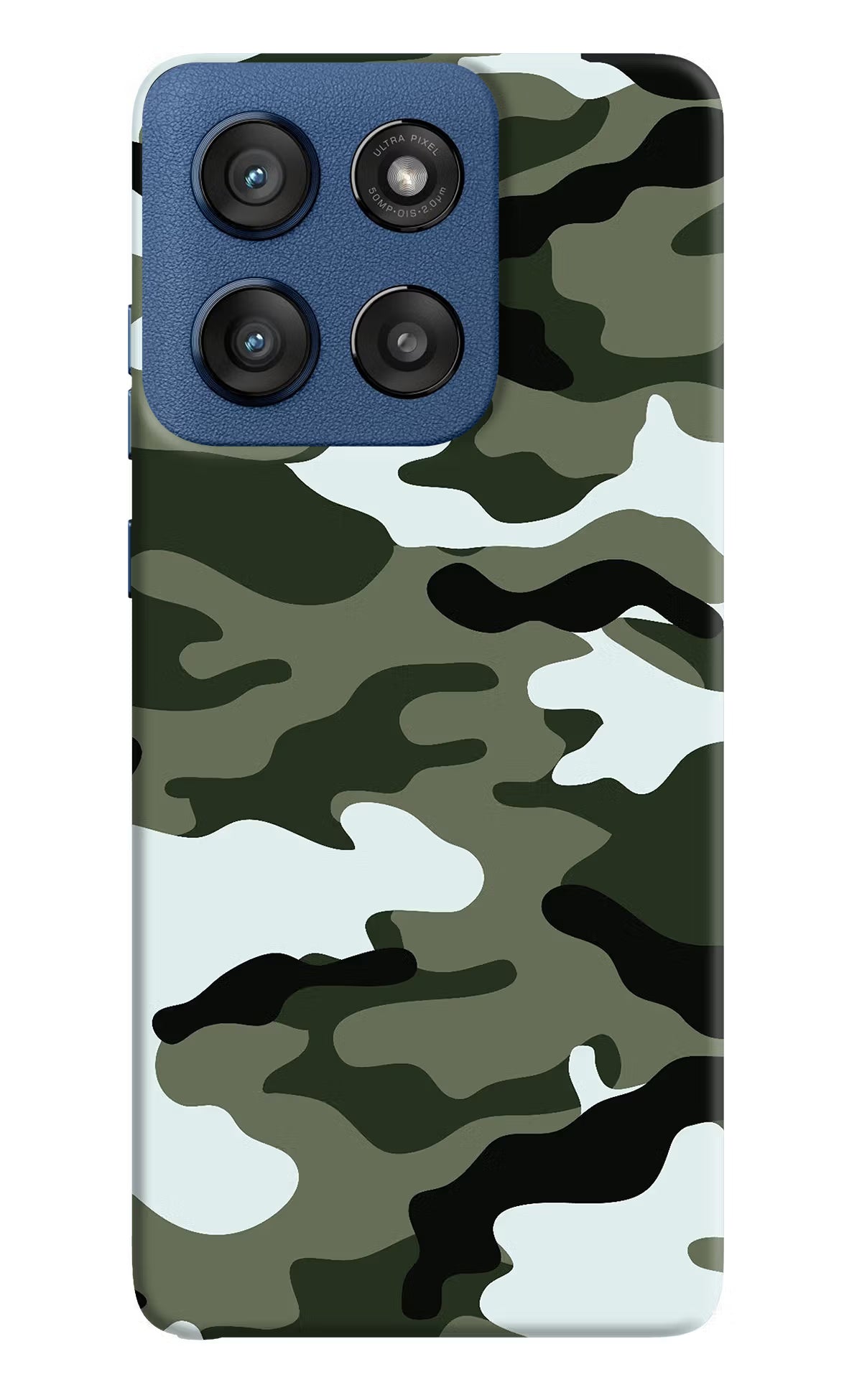 Camouflage Moto Edge 60 Stylus Hard Case Back Cover by Casekaro