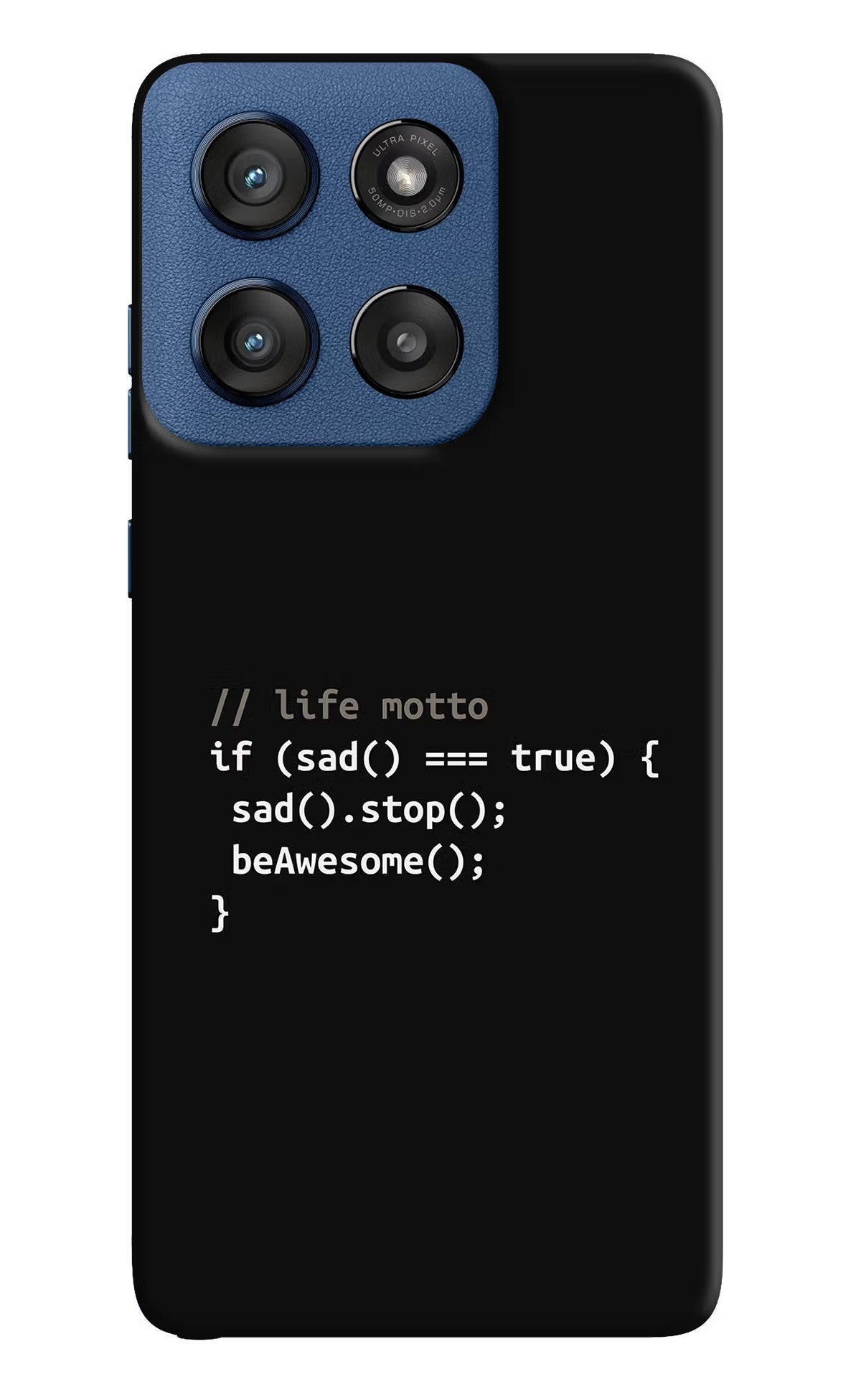 Life Motto Code Moto Edge 60 Stylus Hard Case Back Cover by Casekaro