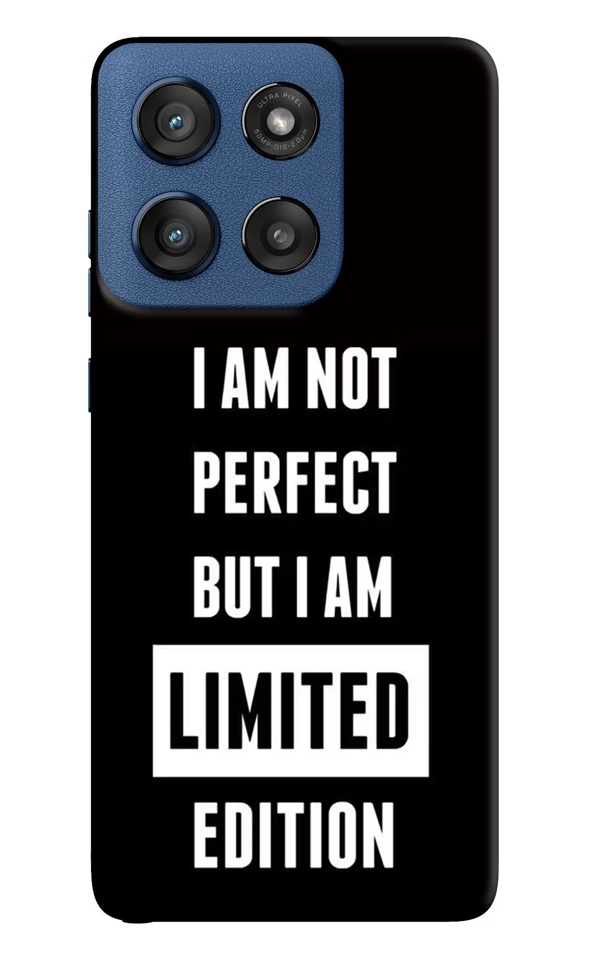 I Am Not Perfect But I Am Limited Edition Moto Edge 60 Stylus Hard Case Back Cover by Casekaro