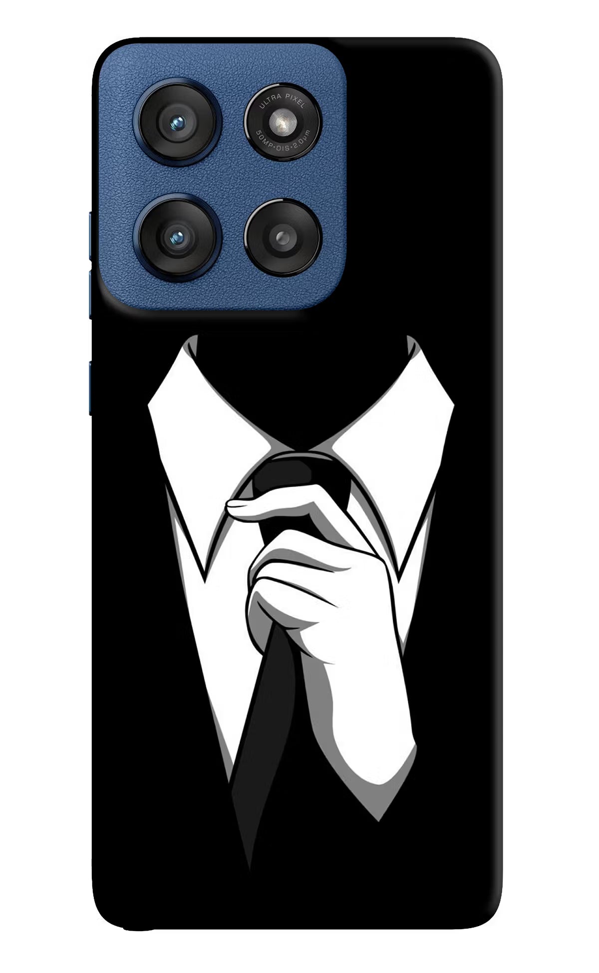 Black Tie Moto Edge 60 Stylus Hard Case Back Cover by Casekaro