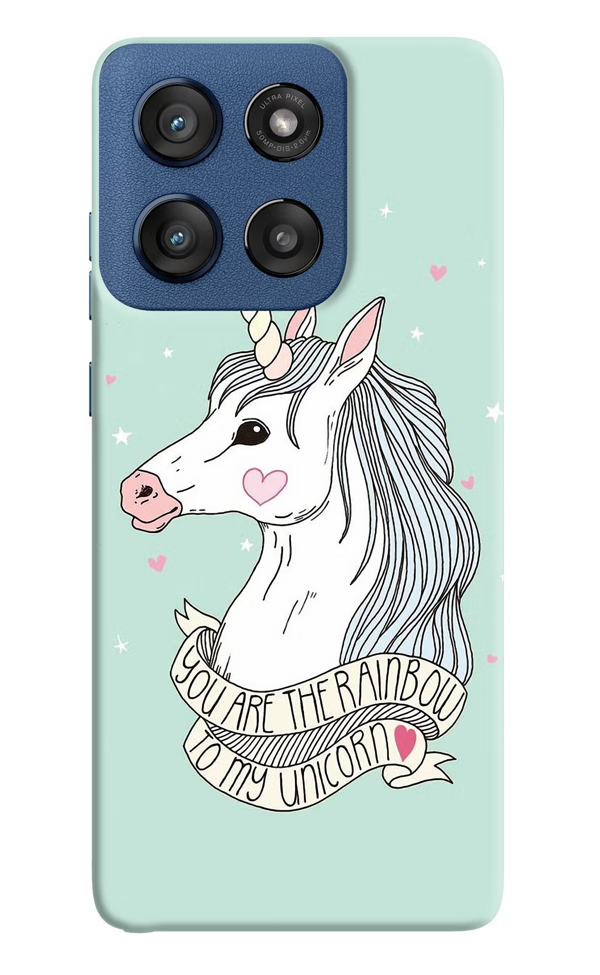 Unicorn Wallpaper Moto Edge 60 Stylus Hard Case Back Cover by Casekaro