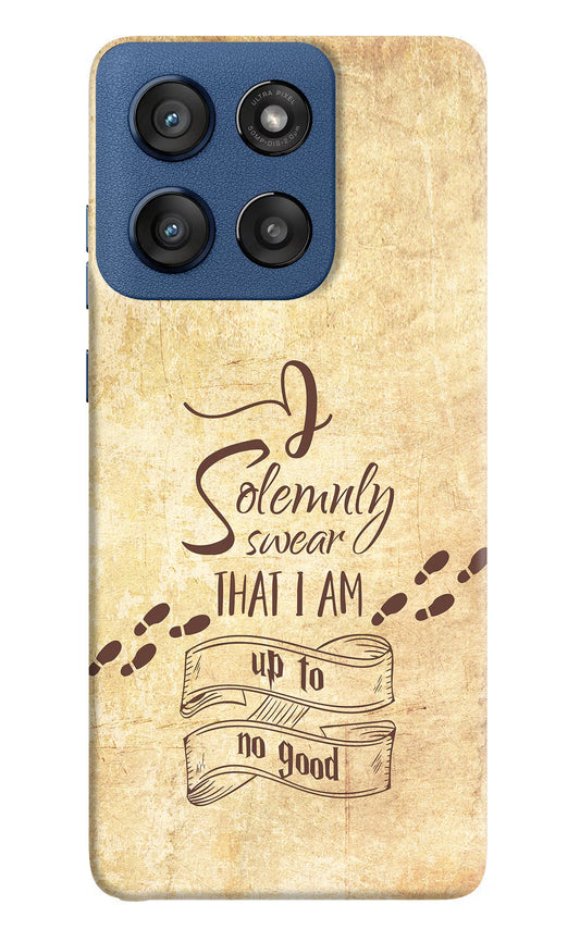 I Solemnly swear that i up to no good Moto Edge 60 Stylus Hard Case Back Cover by Casekaro