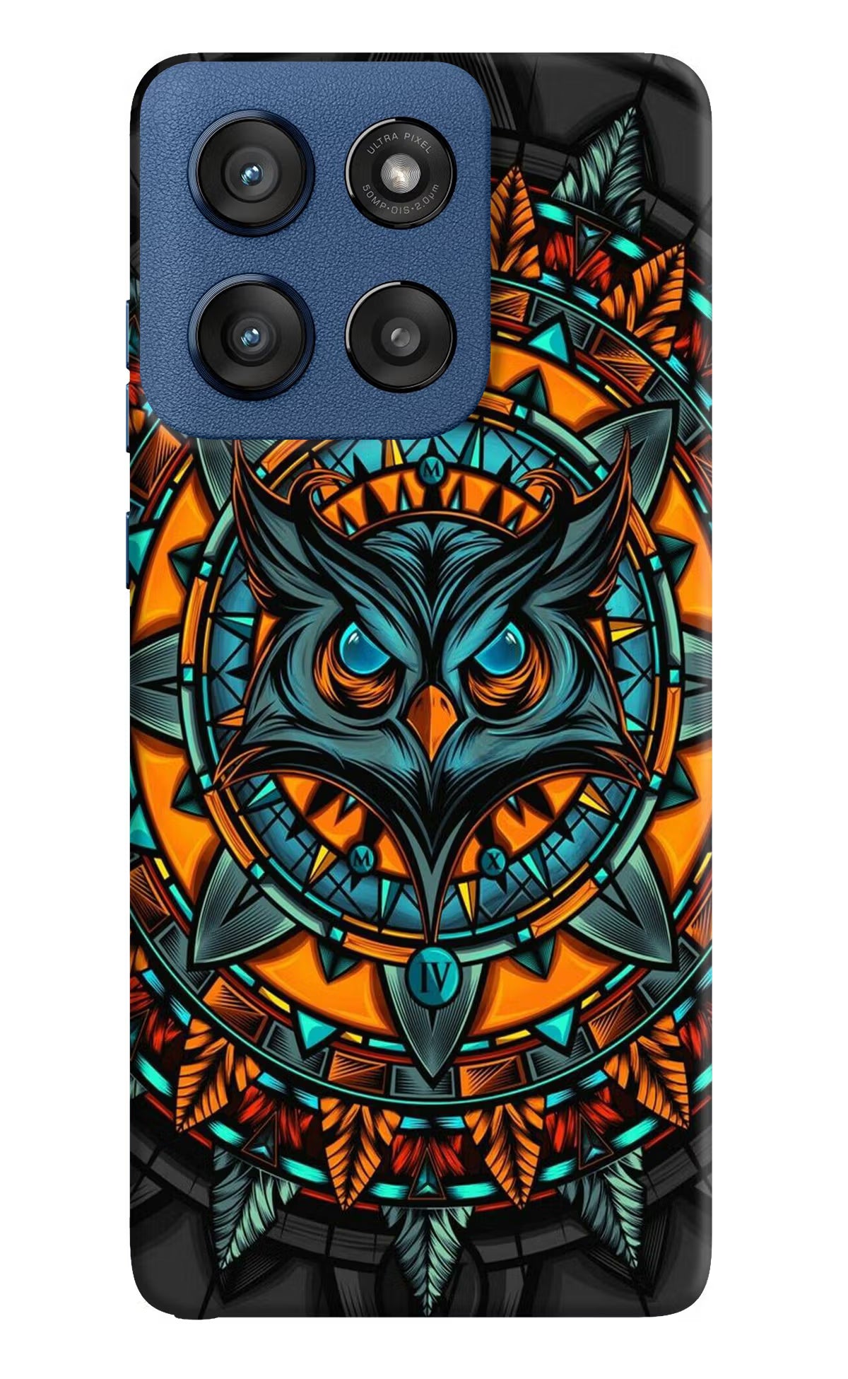 Angry Owl Art Moto Edge 60 Stylus Hard Case Back Cover by Casekaro