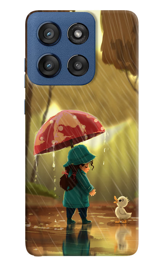 Rainy Day Moto Edge 60 Stylus Hard Case Back Cover by Casekaro