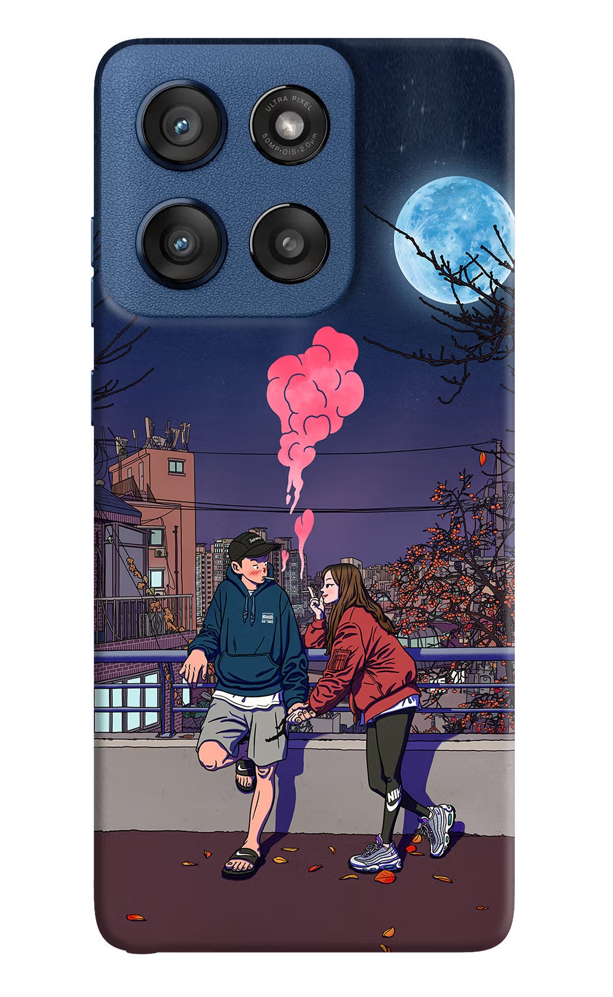 Chilling Couple Moto Edge 60 Stylus Hard Case Back Cover by Casekaro