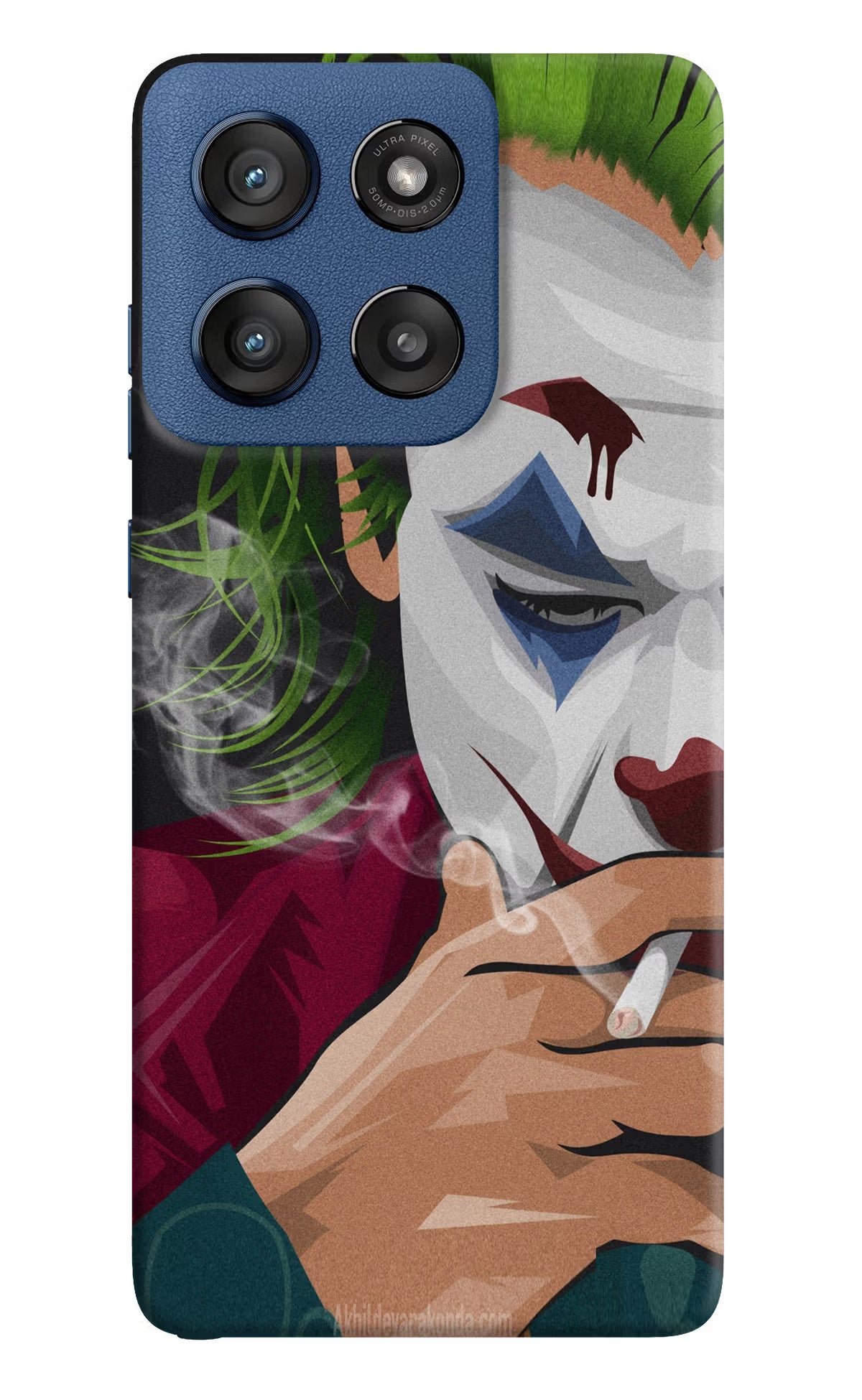 Joker Smoking Moto Edge 60 Stylus Hard Case Back Cover by Casekaro