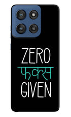 Zero Fucks Given Moto Edge 60 Stylus Hard Case Back Cover by Casekaro