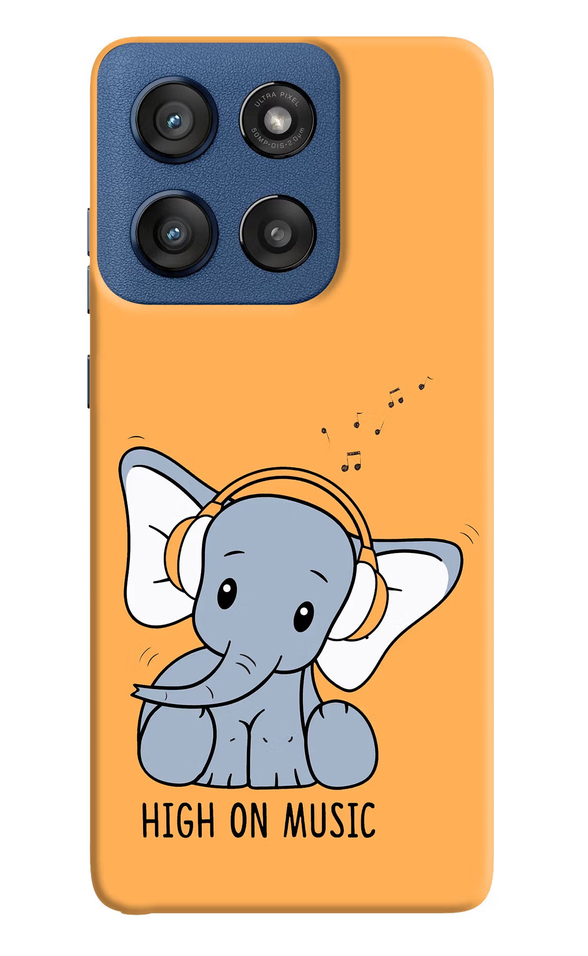 High On Music Moto Edge 60 Stylus Hard Case Back Cover by Casekaro